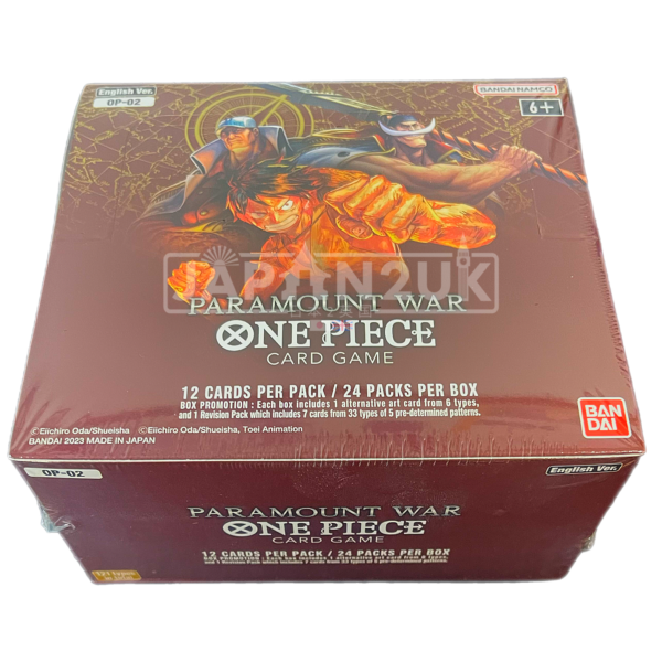ONE PIECE PARAMOUNT WAR OP-02 ENGLISH BOOSTER BOX